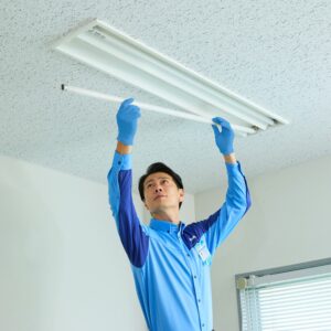 照明器具クリーニング
