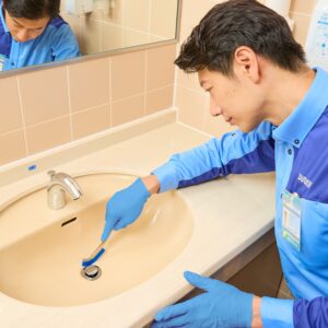 洗面所クリーニング